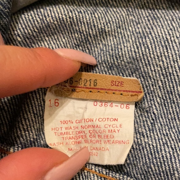 RARE 90s Levi’s Jacket‎ XXS - Picture 3 of 3